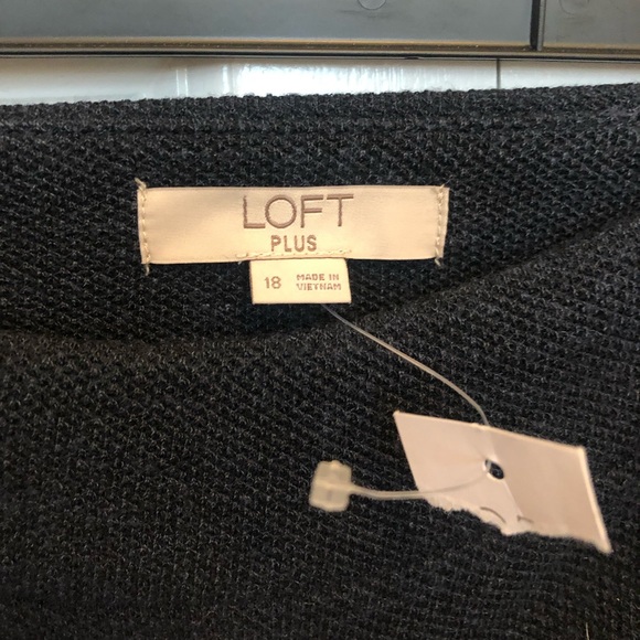 NWT LOFT Plus Size Navy Skirt - Picture 7 of 7